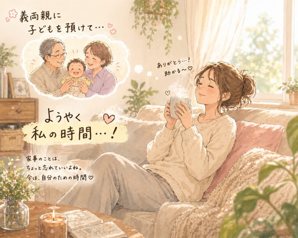 自分の時間も大切。じいじばあばを頼ろう。