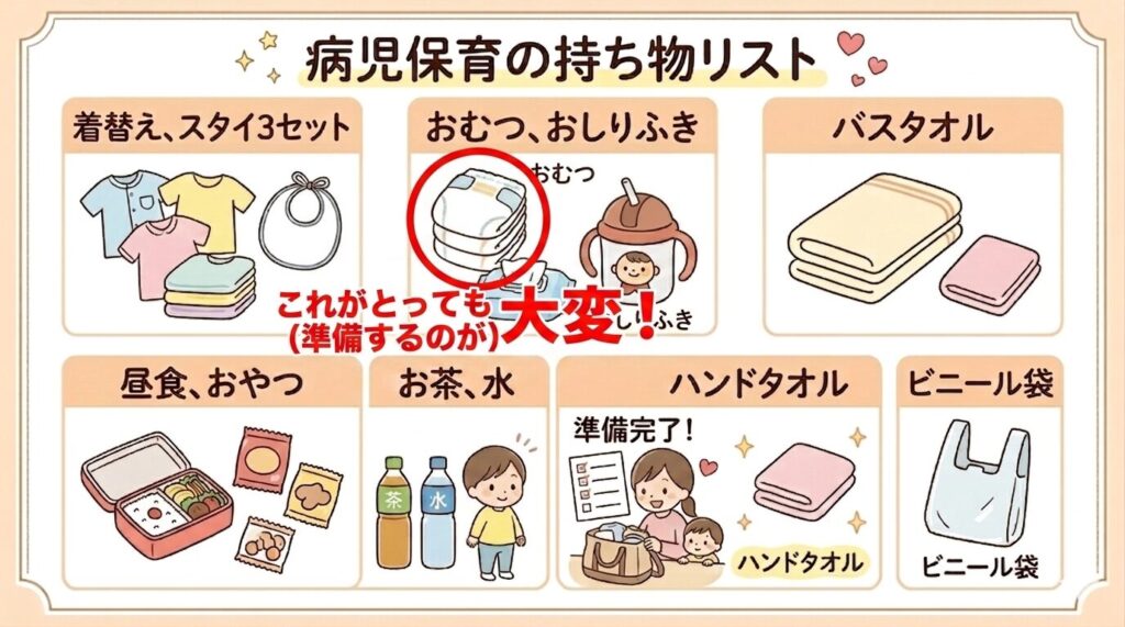 おむつの準備が大変！