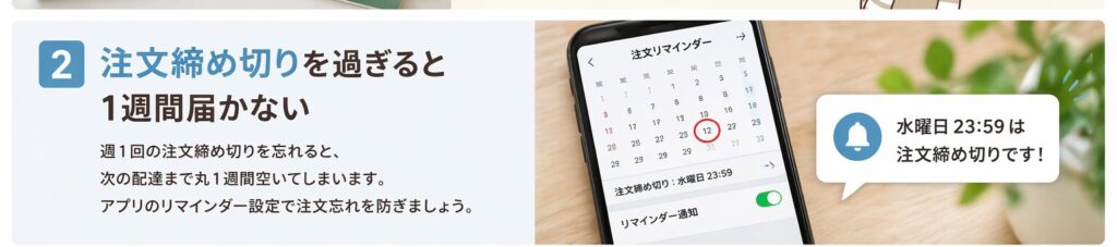 注文忘れは致命的