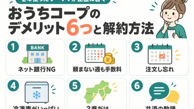 おうちコープのデメリット6つ