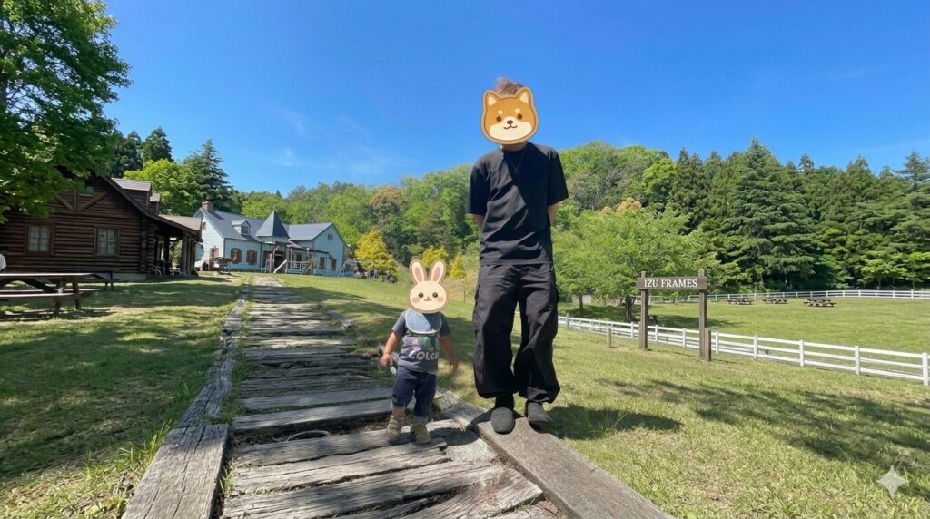 虹の郷の大自然の中を歩いて探検！