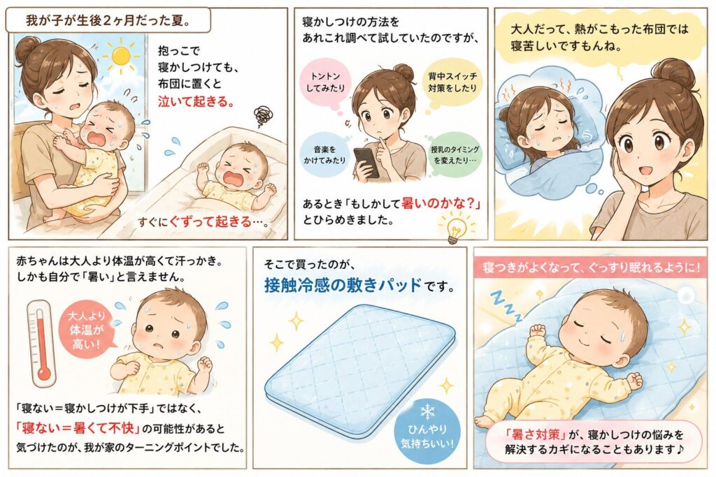 寝苦しい夜には敷きパッド！