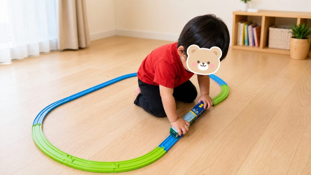 プラレールは手動で楽しむ！